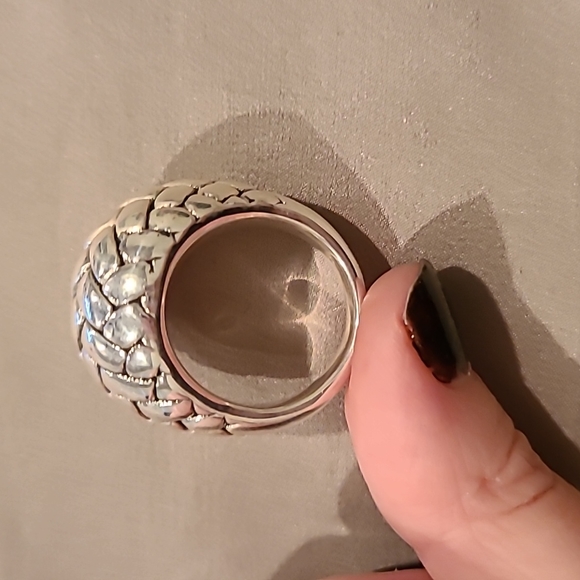 Sterling silver dome weave ring - Picture 5 of 7